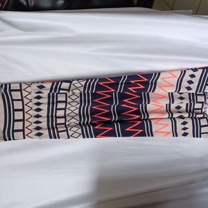 Filly Flair Maxi skirt, navy, cream, neon pink